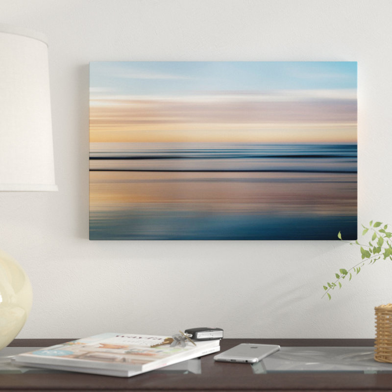 «La Jolla Waves», impression sur toile, H 8 po x l 12 po x P 0,75 po, Pas de tapis, Toile tendue