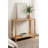 Coastal Tiered Rattan Entry Console Table