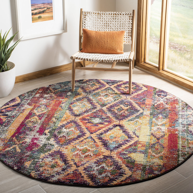 Marty Moroccan Area Rug, Round 201cm