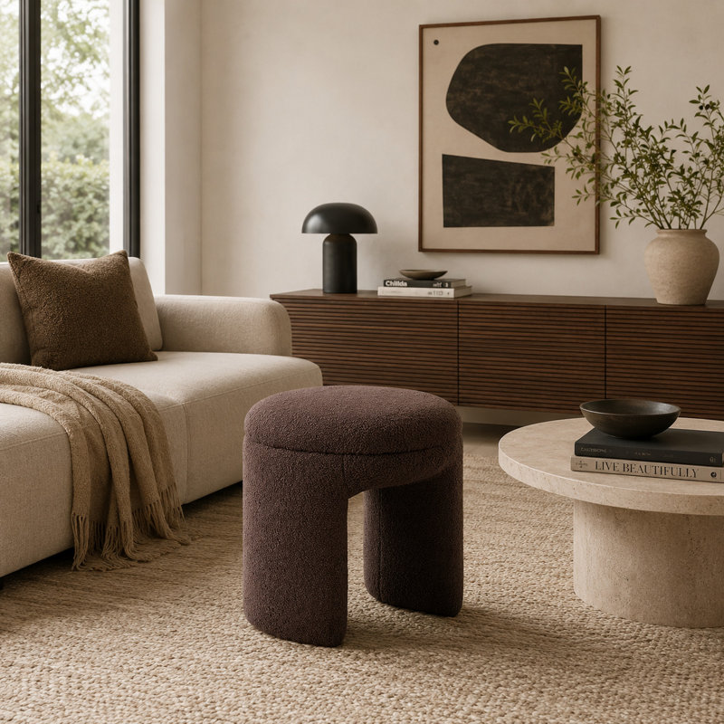 Tabouret Janie, Brown