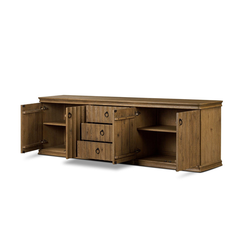 Cambra Media Console-Drifted Oak