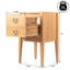 Corbin l 20 po x P 18 po x H 33 po Base de meuble-lavabo autoportant moderne à 1 tiroir seulement (lavabo non inclus), chêne-120328040