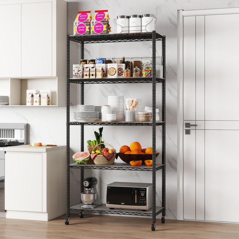 30" W Metal Height -Adjustable Storage Rack