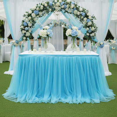 1 jupe de table en tulle 100X75cm