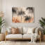 «Hawaiian Minimalist Palms», art mural en métal beige-1594533857