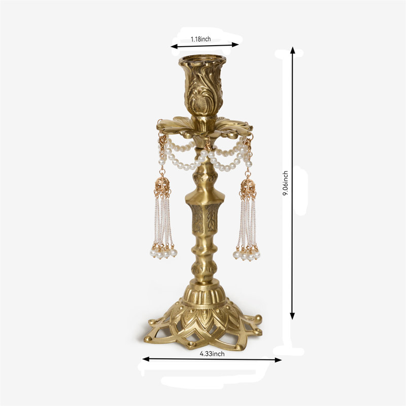Bougeoir de table en résine 9,06 po H