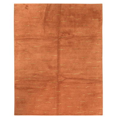 Hand Knotted Wool Area Rug in Multi