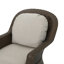 Chaise de patio pivotante en osier moderne avec coussins Beom-1239534378
