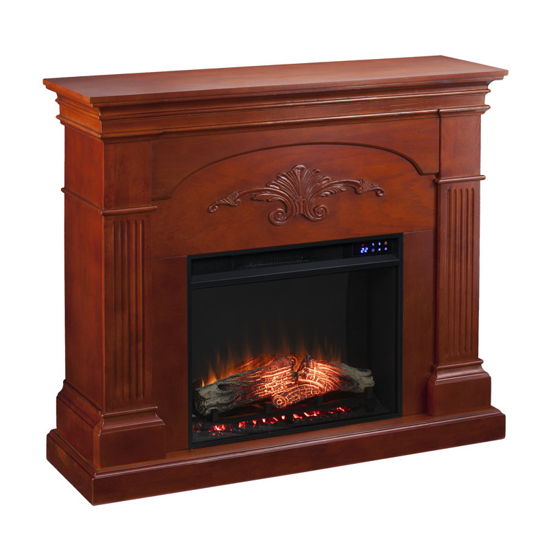 Norcott 44.75'' W Electric Fireplace, Mahogany