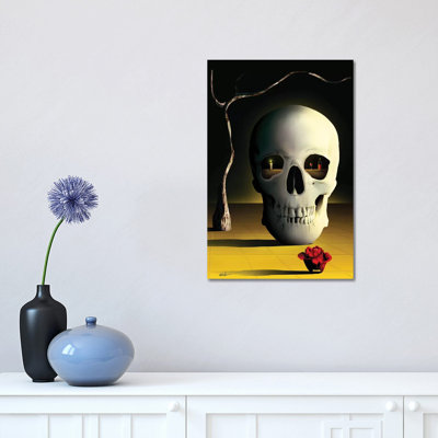 Skull 1 Piece Wrapped Canvas Wall Art