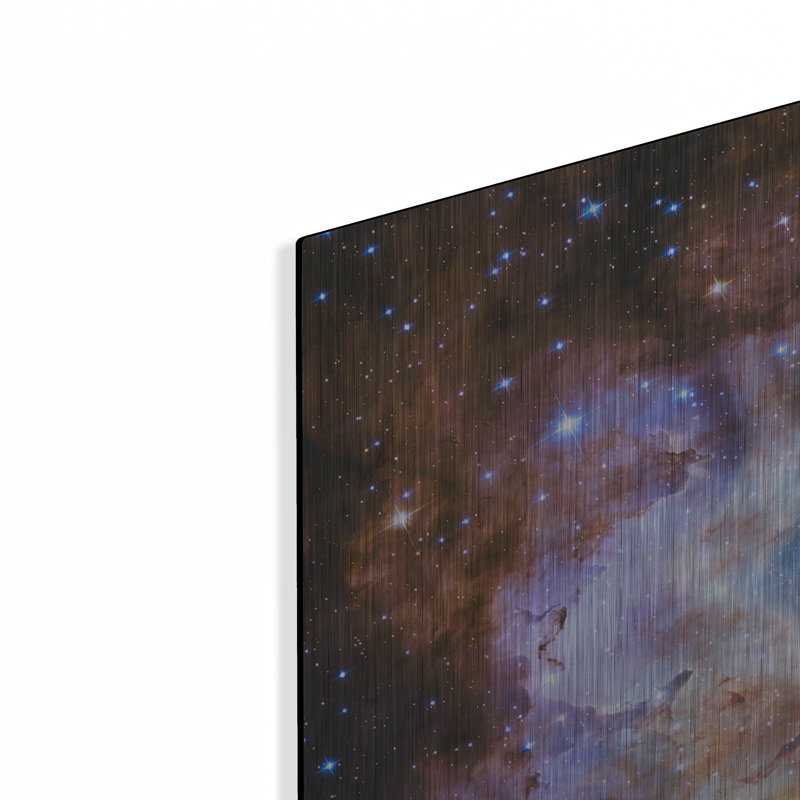 Télescope céleste Hubble, art mural en métal, H 24 po x l 36 po