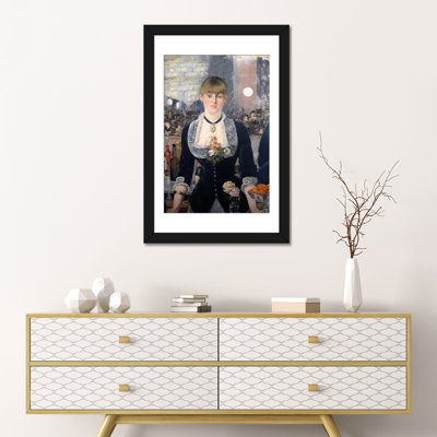 «A Bar at The Folies Bergere» par Edward Manet, reproduction d'art sur toile