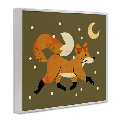 «Wandering Winter Fox», estampe numérique, design par Renea L. Thull