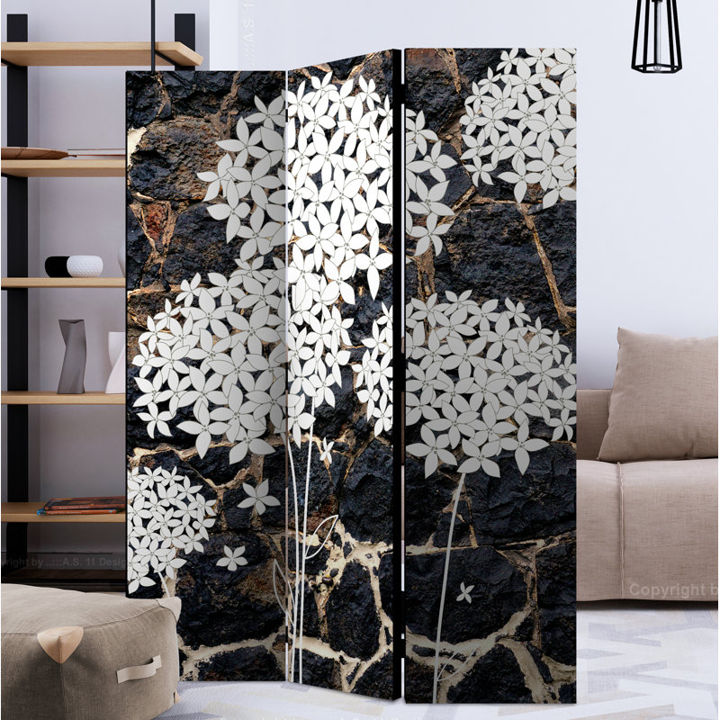 Melik 172cm H Folding Room Divider, 3