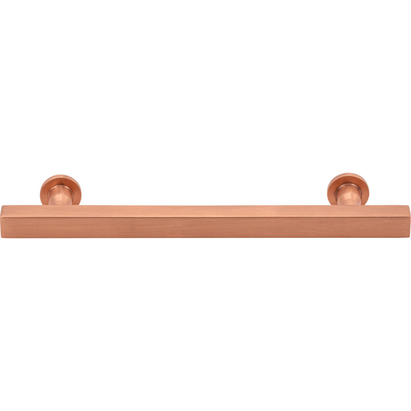 Dante Bar Pull, 5 1/16", Satin Brass
