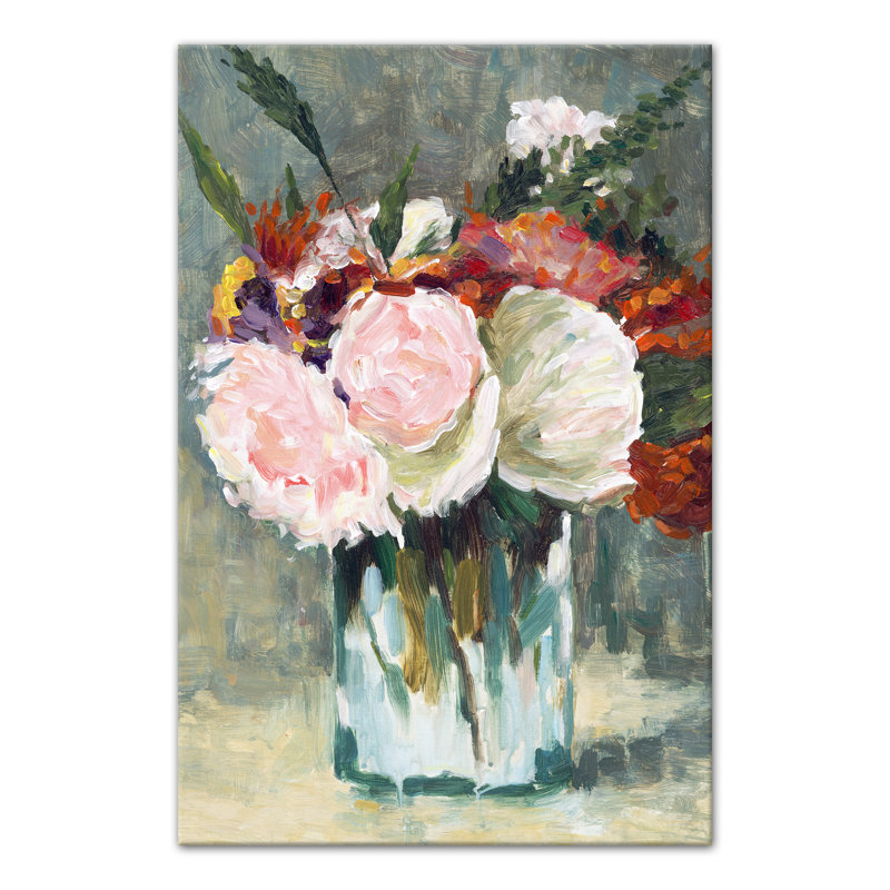 «Vase with Flowers», reproduction sur toile tendue, H 18 po x l 12 po x P 1,25 po, Toile tendue