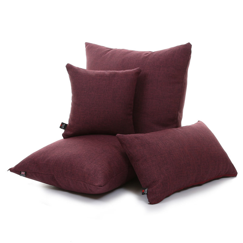 Millet Square Throw Cushion, 43 x 43cm, Wine
