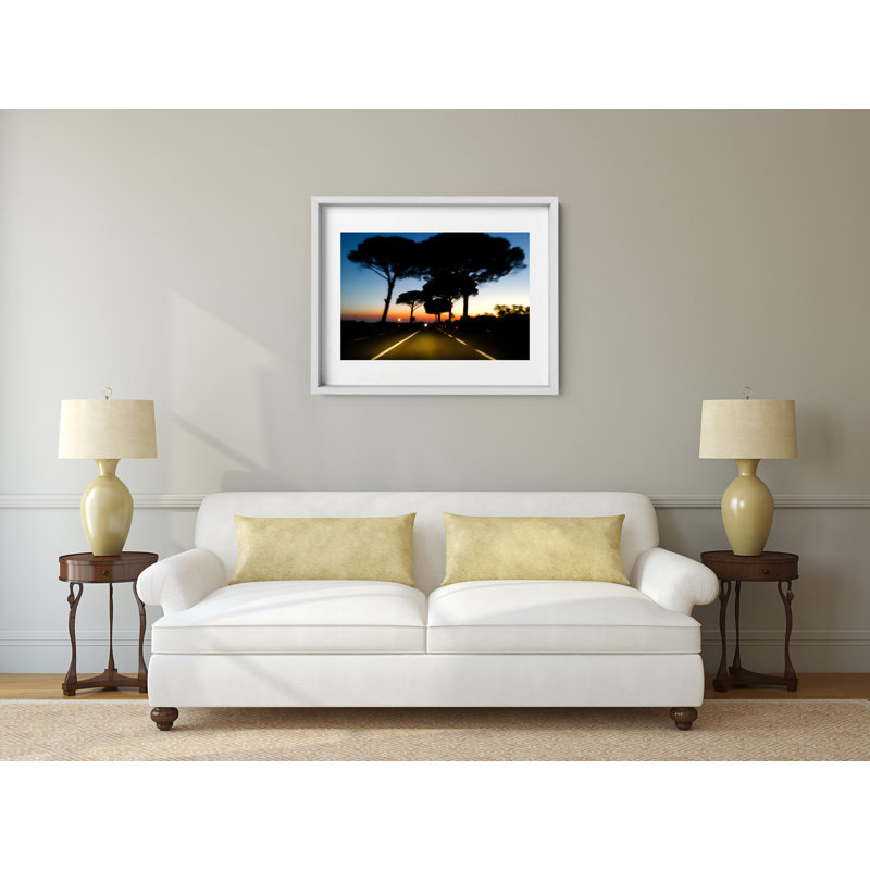 Drive Print by Joseph Regan, 22" H x 26" W x 0.75" D, White