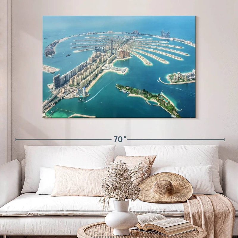 Nicci Palm Jumeirah d'en haut, H 34 po x l 51 po