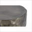 Table basse moderne en acier inoxydable avec texture martelée à la main - Finitions nickel / cuivre / or pour le salon