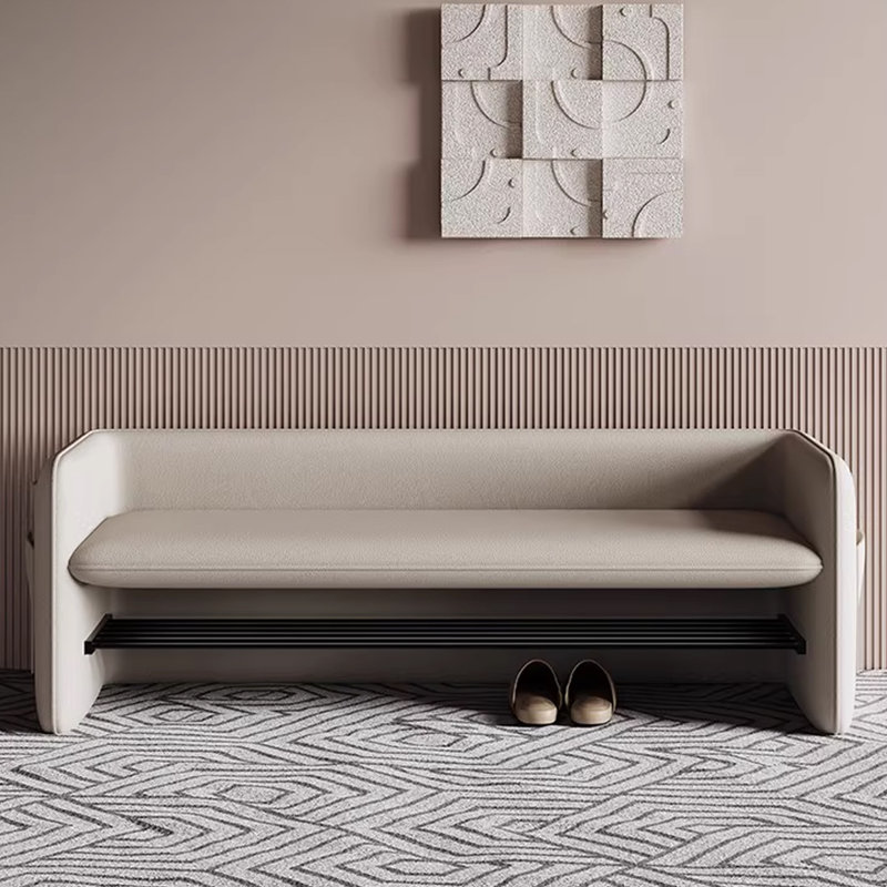 Banc rembourré, Beige