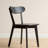 Aden Wooden Dining Chair with Curved Backrest-428599078