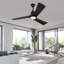 Ventilateur de plafond moderne à intensité variable avec télécommande-485430454
