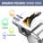 Brass Commercial Wall Mounted Pot Filler Faucet, Push-Back Water Bottle Filling Station Male Inlet