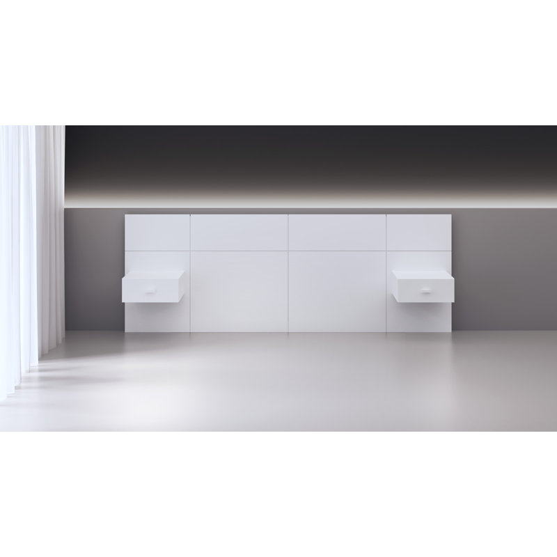 Jacoury Panel Headboard, White