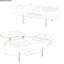 Élégante table basse à plateau relevable avec compartiment caché et plateau rotatif pour des solutions d'économie d'espace-985300640