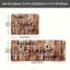 Ensemble de 2 tapis de cuisine en bois pour la chambre à coucher Sweet Home