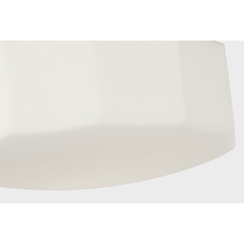 1 - Light Flush Mount, Polished Nickel