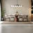 Rectangular Rock Slab Solid Wood Dining Table-594797921