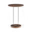 Table d'appoint ronde avec piédestal ovale unique