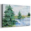 Toile tendue Evergreen Lake I-Gallery-432399381