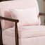 Fauteuil d'appoint rembourré en velours côtelé de 26,6 po de largeur avec coussin supplémentaire-1304302528