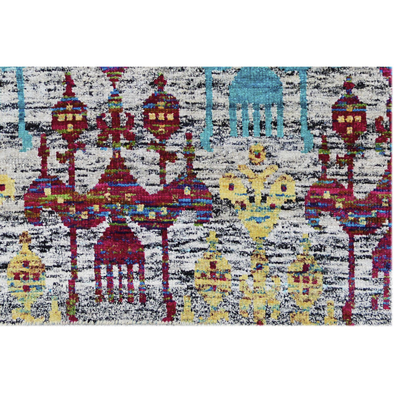 Ikat Hand Hooked 160cm X 230cm Area Rug