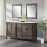 Ensemble de meuble-lavabo double 62 po avec miroir Gerlef