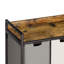 Metal,Manufactured Wood Laundry Cart with Wheels