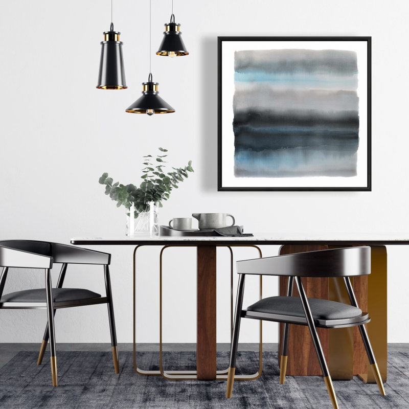 Toile encadrée 24 po x 24 po Shade of Blue