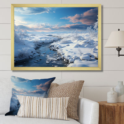Paysage d'hiver enneigé à l'horizon II