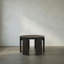 Fluted Solid Wood End Table