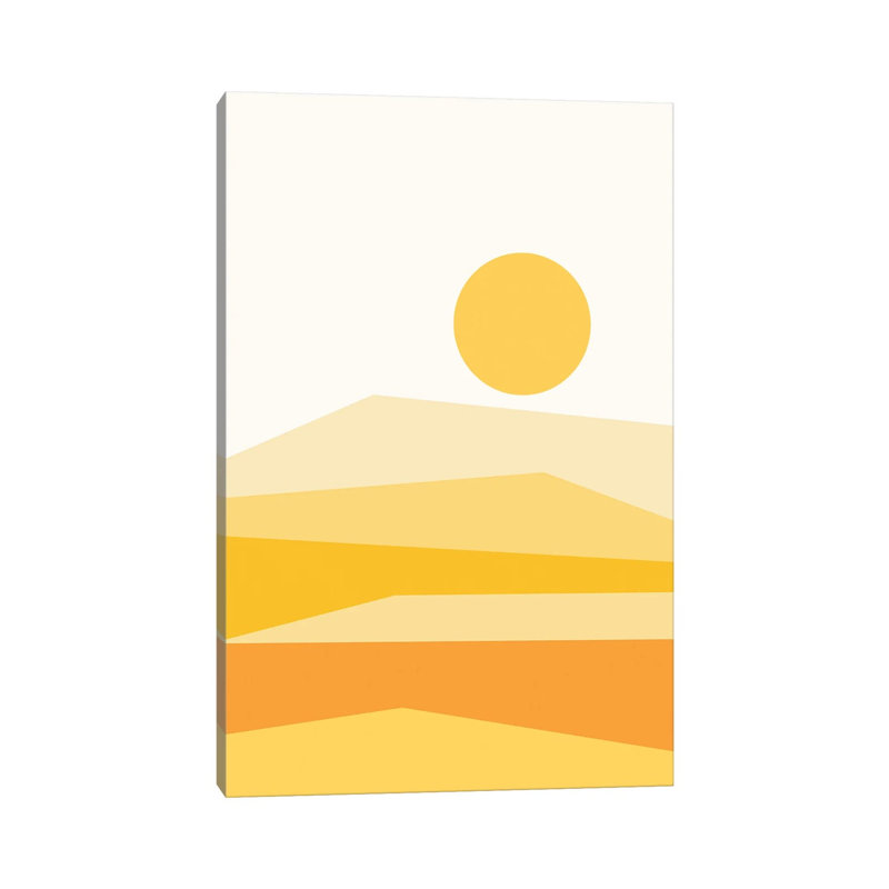 Print on Canvas, 20.32 cm H x 30.48 cm W, Wrapped Canvas, Silver/White/Yellow