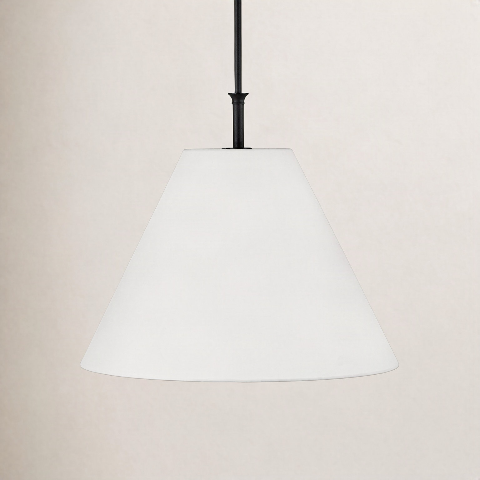 Greta Dimmable Single Light Pendant, Black