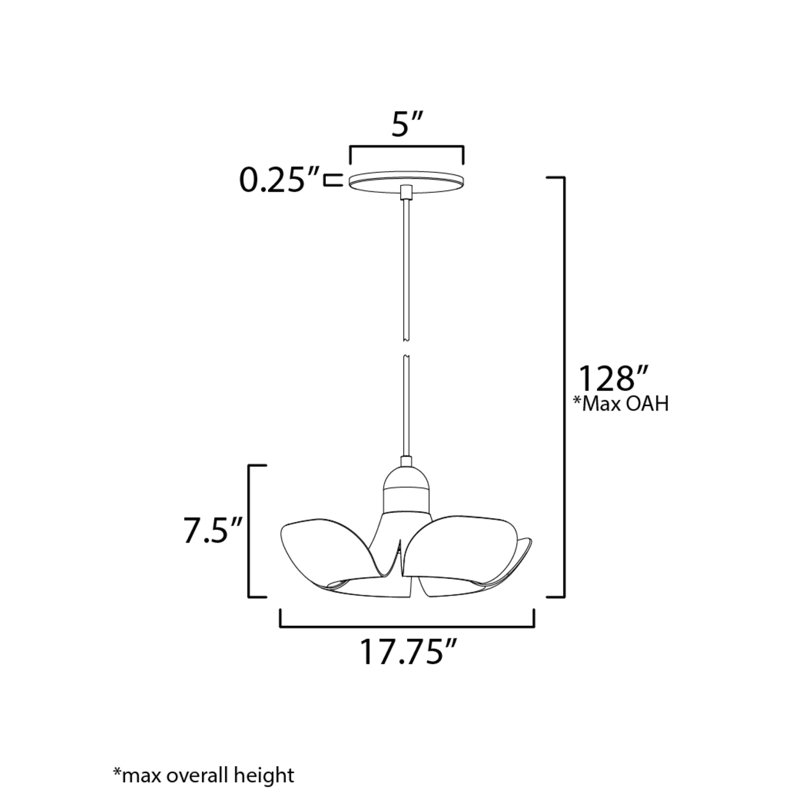 Miruna 1 - Light Novelty Pendant, Satin Brass/White