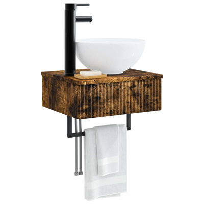 Single Bathroom Vanity with Ceramic Basin