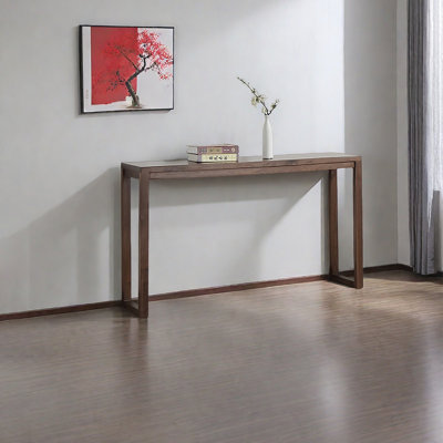 Console moderne en bois massif minimaliste