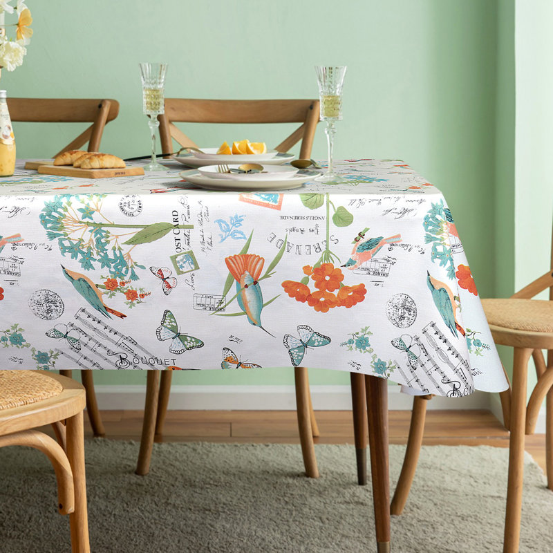 Deadria Floral Tablecloth, 120" x 54"