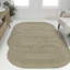 Tapis intérieur / extérieur beige / brun à rayures géométriques Margot-386214337