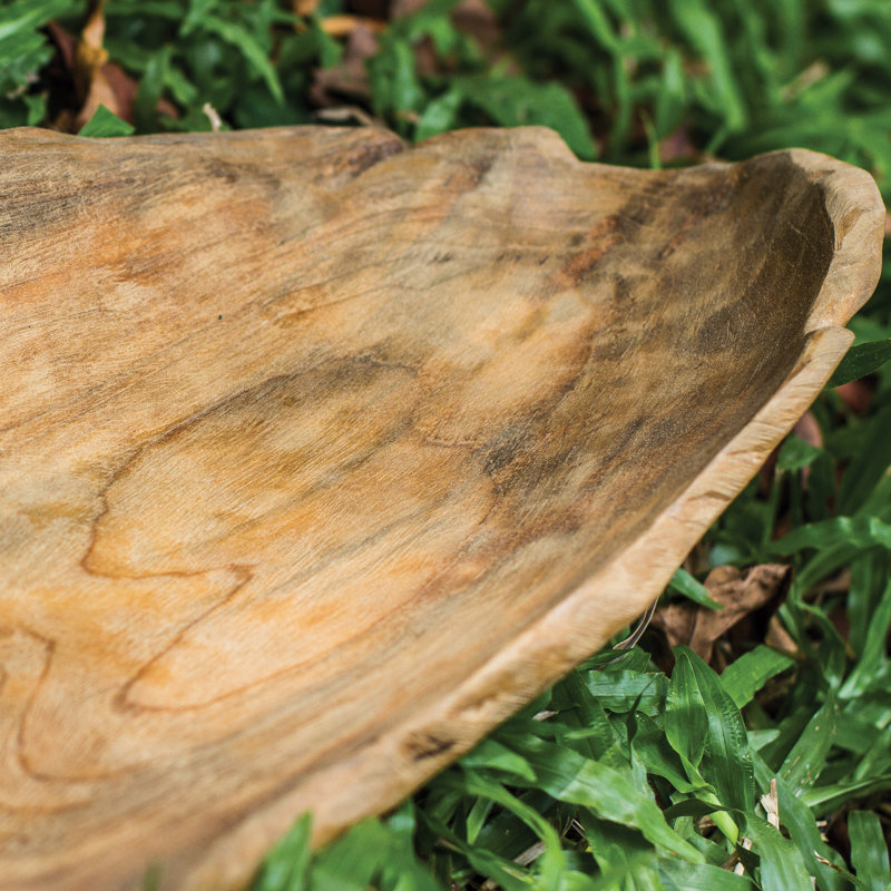 Teak Handmade Solid Wood Decorative Bowl
